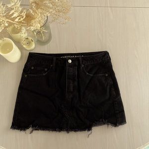 American Eagle Black Denim Skirt